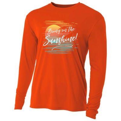 Bring On The Sunshine Hawaiian Tropical Beach Vacation Great Gift Cooling Performance Long Sleeve Crew