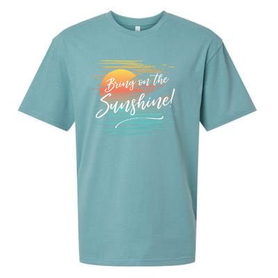 Bring On The Sunshine Hawaiian Tropical Beach Vacation Great Gift Sueded Cloud Jersey T-Shirt