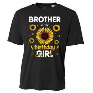 Brother Of The Birthday Sunflower Party Family Matching Cooling Performance Crew T-Shirt