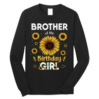 Brother Of The Birthday Sunflower Party Family Matching Long Sleeve Shirt