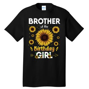 Brother Of The Birthday Sunflower Party Family Matching Tall T-Shirt