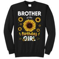 Brother Of The Birthday Sunflower Party Family Matching Tall Sweatshirt