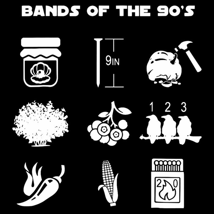 Bands Of The 90's Drawstring Bag