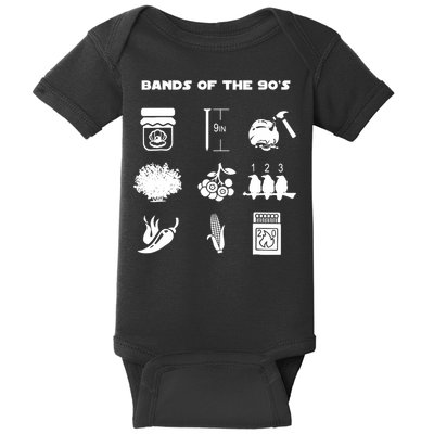 Bands Of The 90's Baby Bodysuit