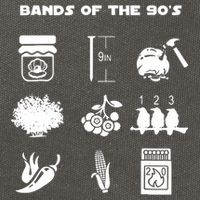 Bands Of The 90's Cotton Canvas Backpack