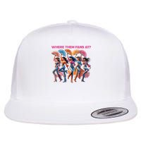 Boot On The Ground Where Them Fans At Flat Bill Trucker Hat
