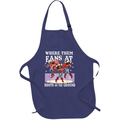 Boot On The Ground Where Them Fans At Full-Length Apron With Pockets