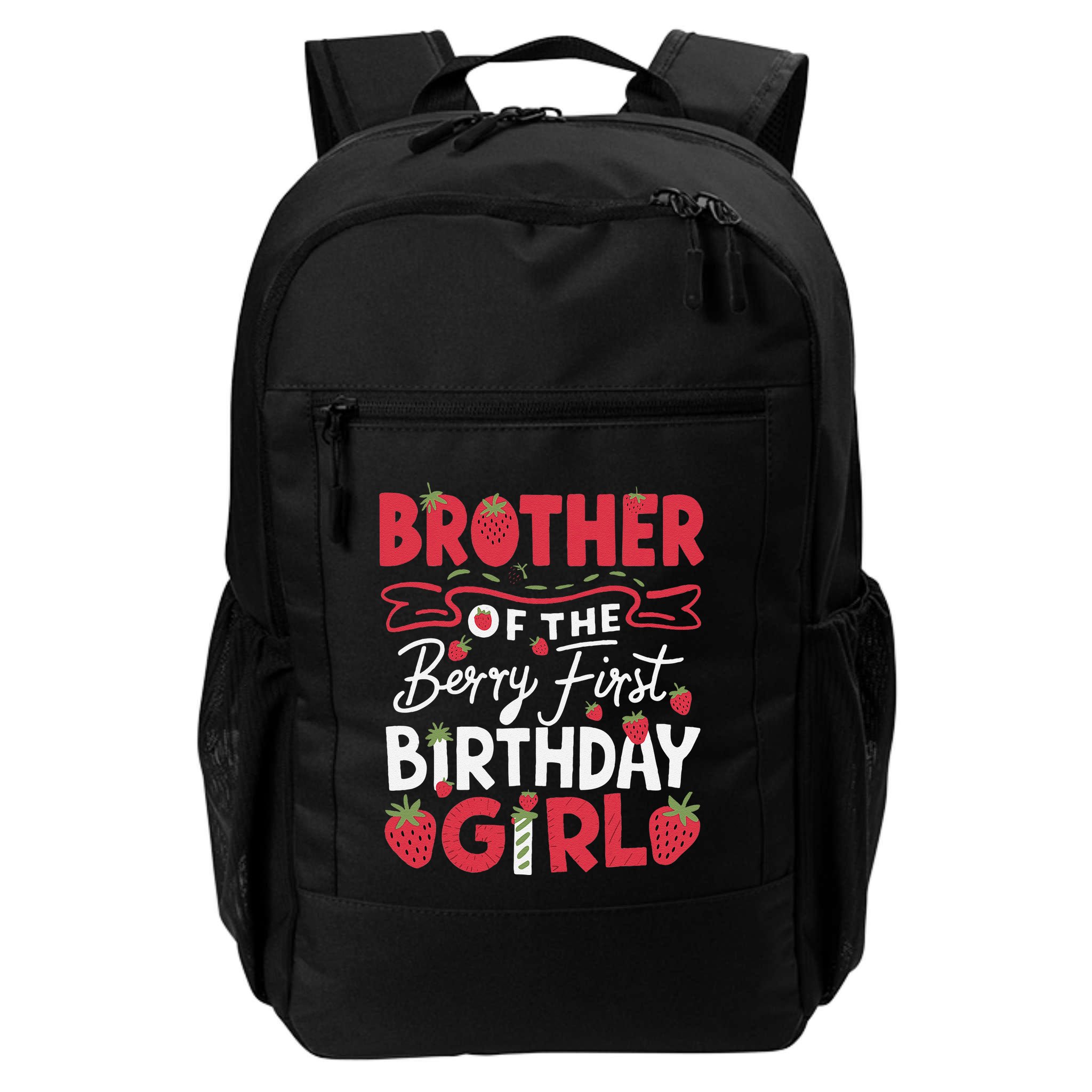Brother Of The Berry First Birthday Girl Strawberry Backpack