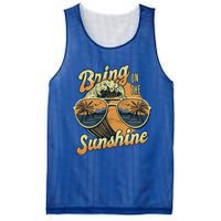 Bring On The Sunshine Summer Sun Beach Waves Gift Mesh Reversible Basketball Jersey Tank