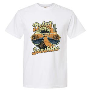 Bring On The Sunshine Summer Sun Beach Waves Gift Garment-Dyed Heavyweight T-Shirt