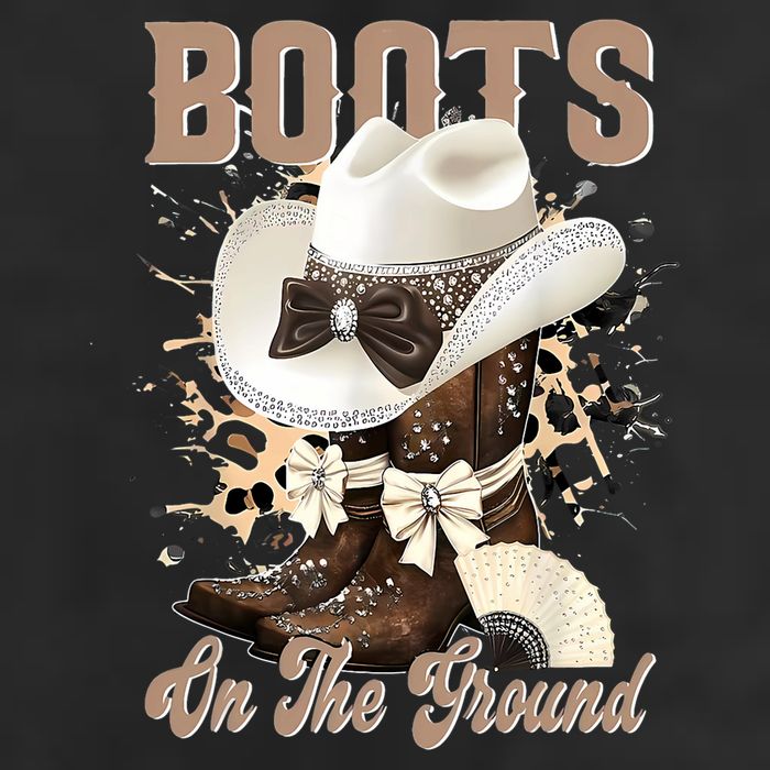 Boots On The Ground Black Cowgirl Western Where Them Fans  11oz C Handle Ceramic Mug