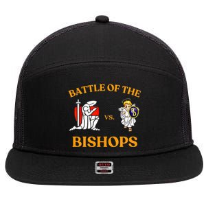 Battle Of The Bishops 7 Panel Mesh Trucker Snapback Hat