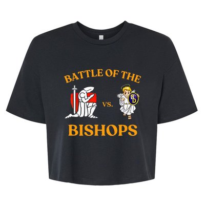 Battle Of The Bishops Bella+Canvas Jersey Crop Tee