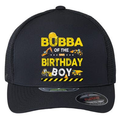 Bubba Of The Birthday Boy Construction Worker Birthday Flexfit Unipanel Trucker Cap