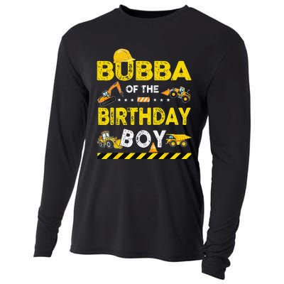 Bubba Of The Birthday Boy Construction Worker Birthday Cooling Performance Long Sleeve Crew