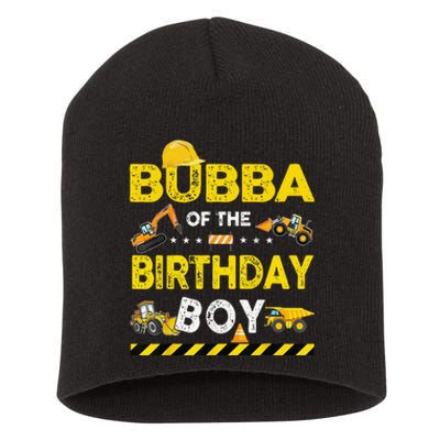 Bubba Of The Birthday Boy Construction Worker Birthday Short Acrylic Beanie