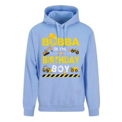 Bubba Of The Birthday Boy Construction Worker Birthday Unisex Surf Hoodie