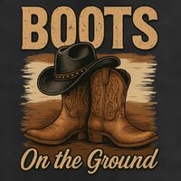 Boots On The Ground Cowgirl Line Dance 7 Panel Mesh Trucker Snapback Hat