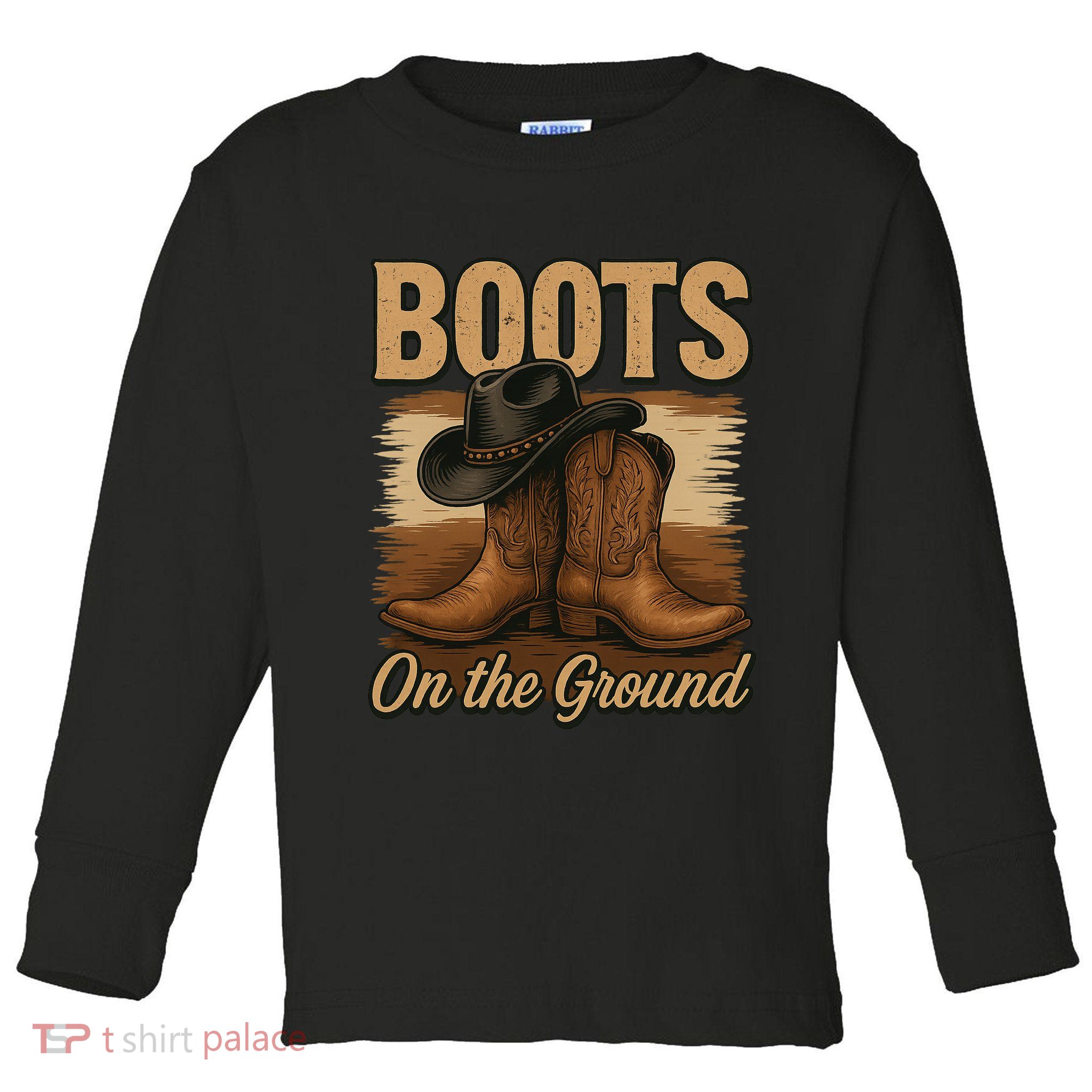 Boots On The Ground Cowgirl Line Dance Toddler Long Sleeve Shirt