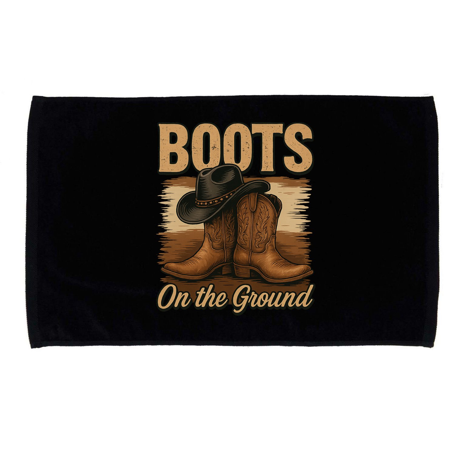 Boots On The Ground Cowgirl Line Dance Microfiber Hand Towel