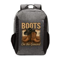 Boots On The Ground Cowgirl Line Dance Vector Backpack