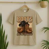 Boots On The Ground Cowgirl Line Dance T-Shirt