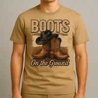 Boots On The Ground Cowgirl Line Dance T-Shirt