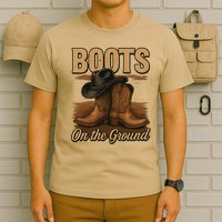 Boots On The Ground Cowgirl Line Dance T-Shirt