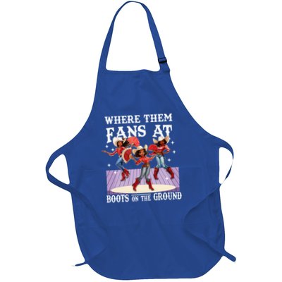 Boots on the ground where them fans at  Full-Length Apron With Pockets