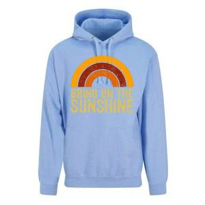 Bring On The Sunshine Gift Rainbow Retro Sunshine Meaningful Gift Unisex Surf Hoodie