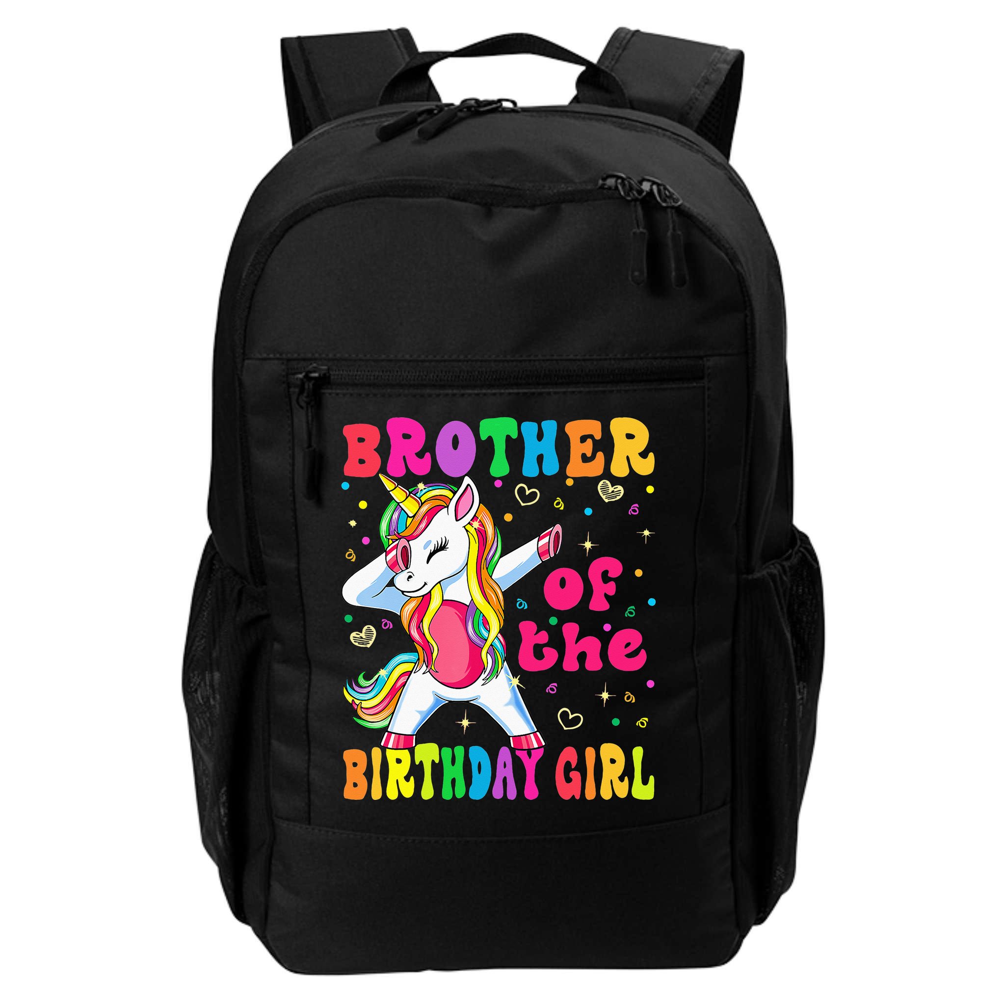 Brother of the Birthday Princess Dabbing Unicorn Backpack