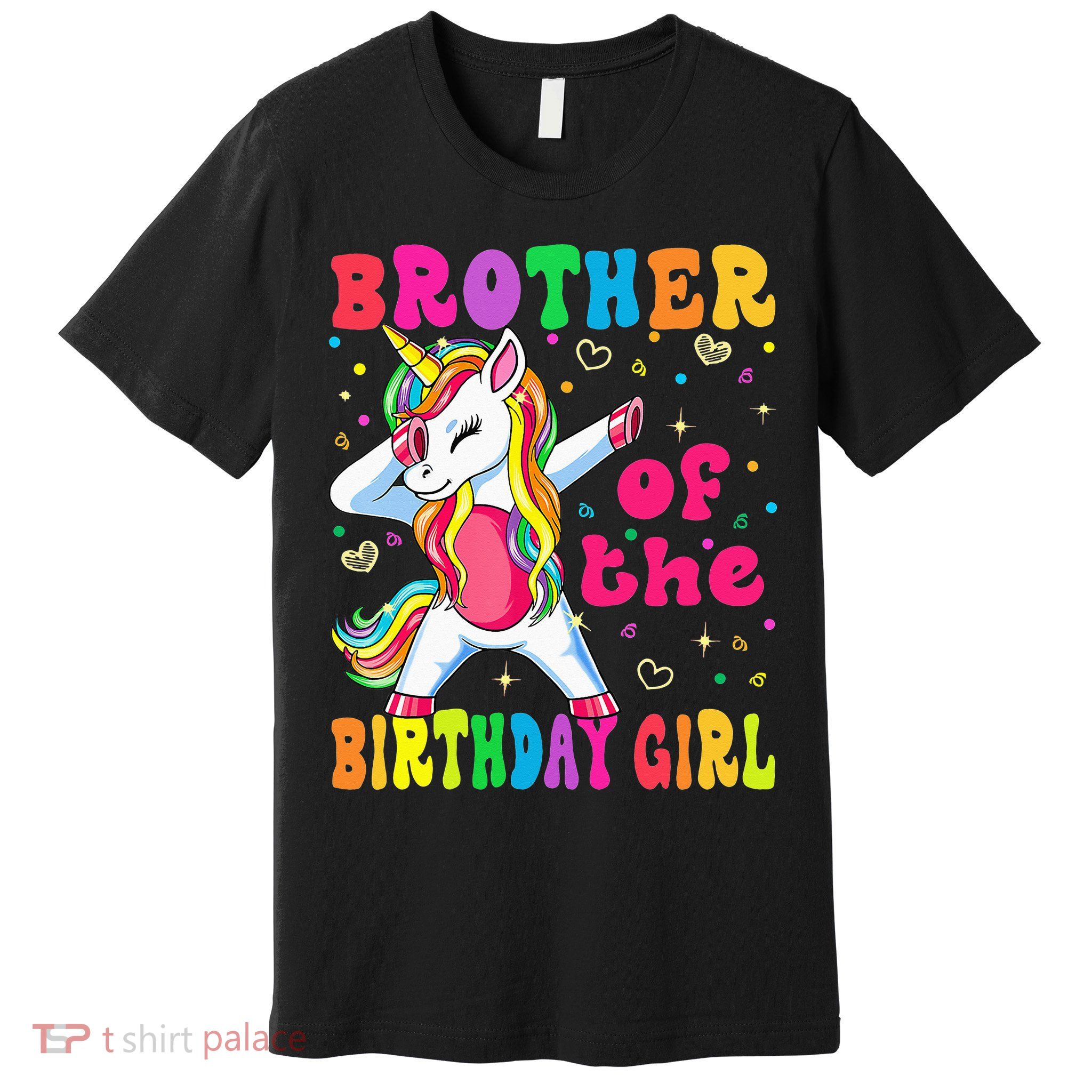 Brother of the Birthday Princess Dabbing Unicorn Premium T-Shirt