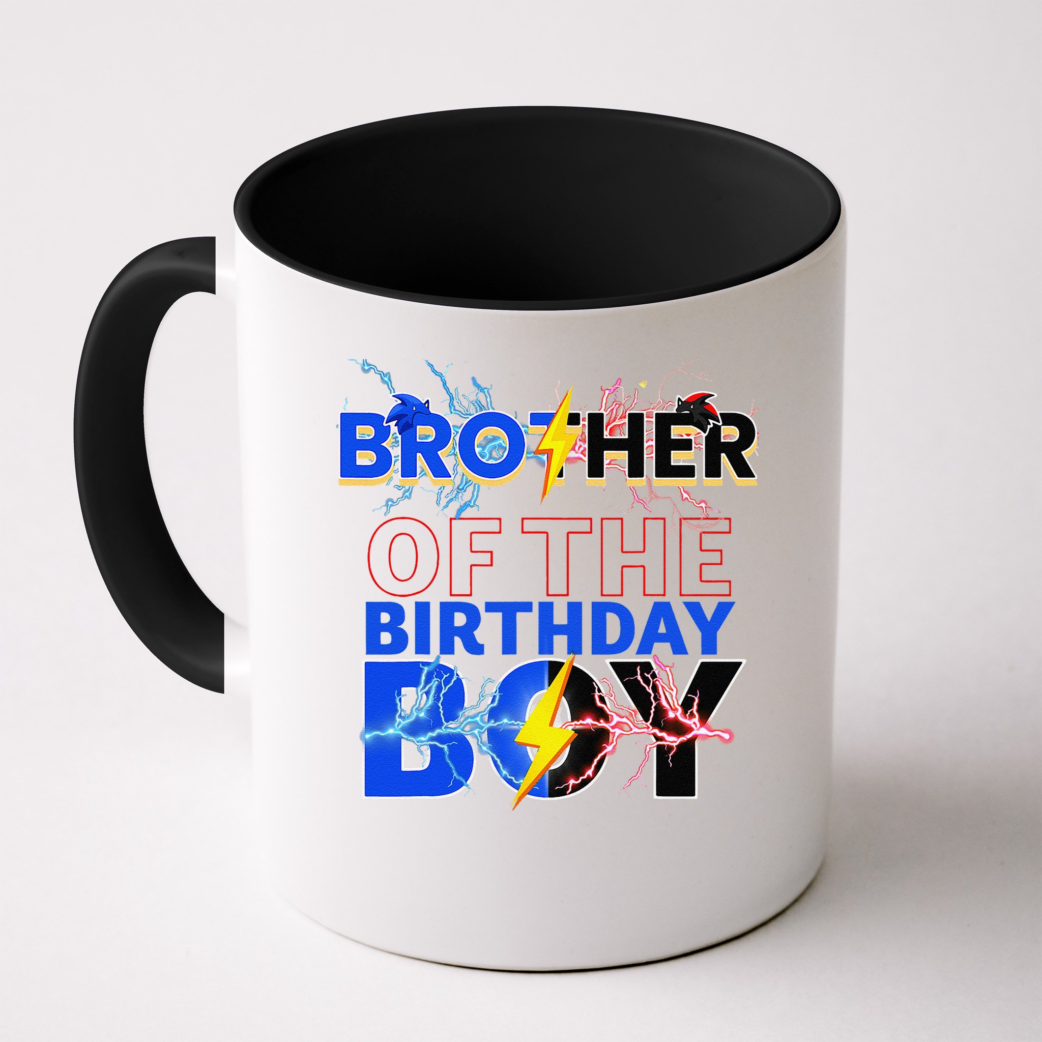 Brother Of The Birthday Hedgehog Family Party Decoration Mug