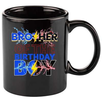 Brother Of The Birthday Hedgehog Family Party Decoration 11oz C Handle Ceramic Mug