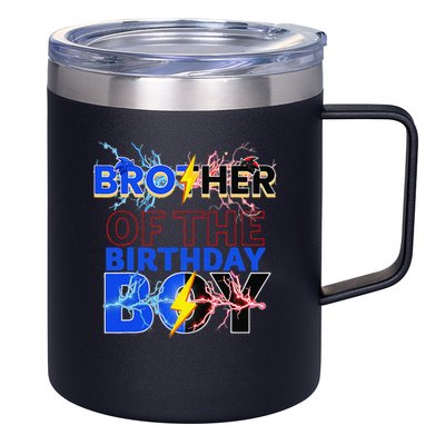 Brother Of The Birthday Hedgehog Family Party Decoration 12oz Stainless Steel Coffee Mug