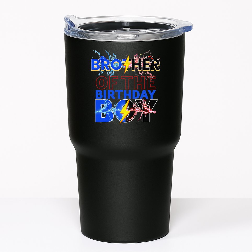 Brother Of The Birthday Hedgehog Family Party Decoration Tumbler