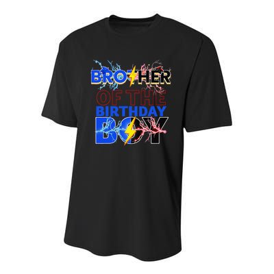 Brother Of The Birthday Hedgehog Family Party Decoration Youth Performance Sprint T-Shirt