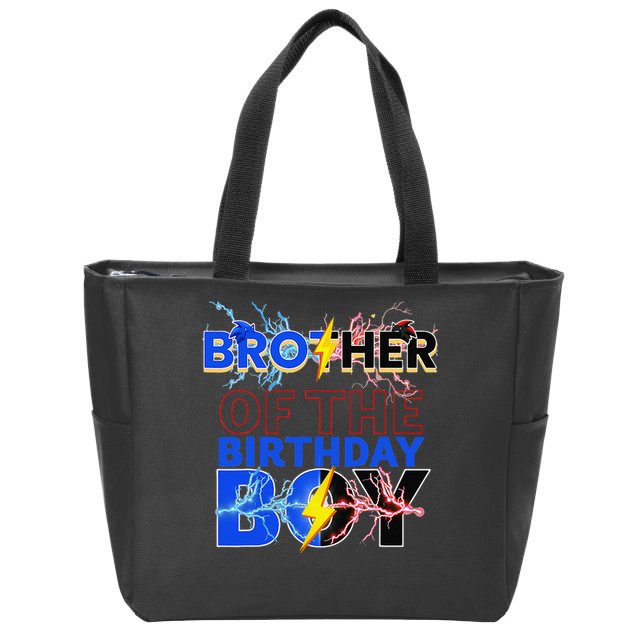 Brother Of The Birthday Hedgehog Family Party Decoration Zip Tote Bag