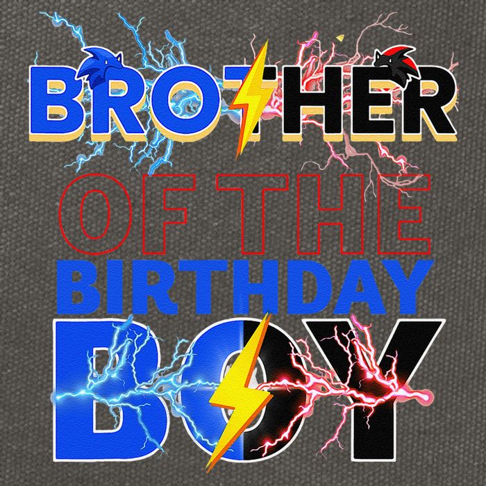 Brother Of The Birthday Hedgehog Family Party Decoration Cotton Canvas Backpack