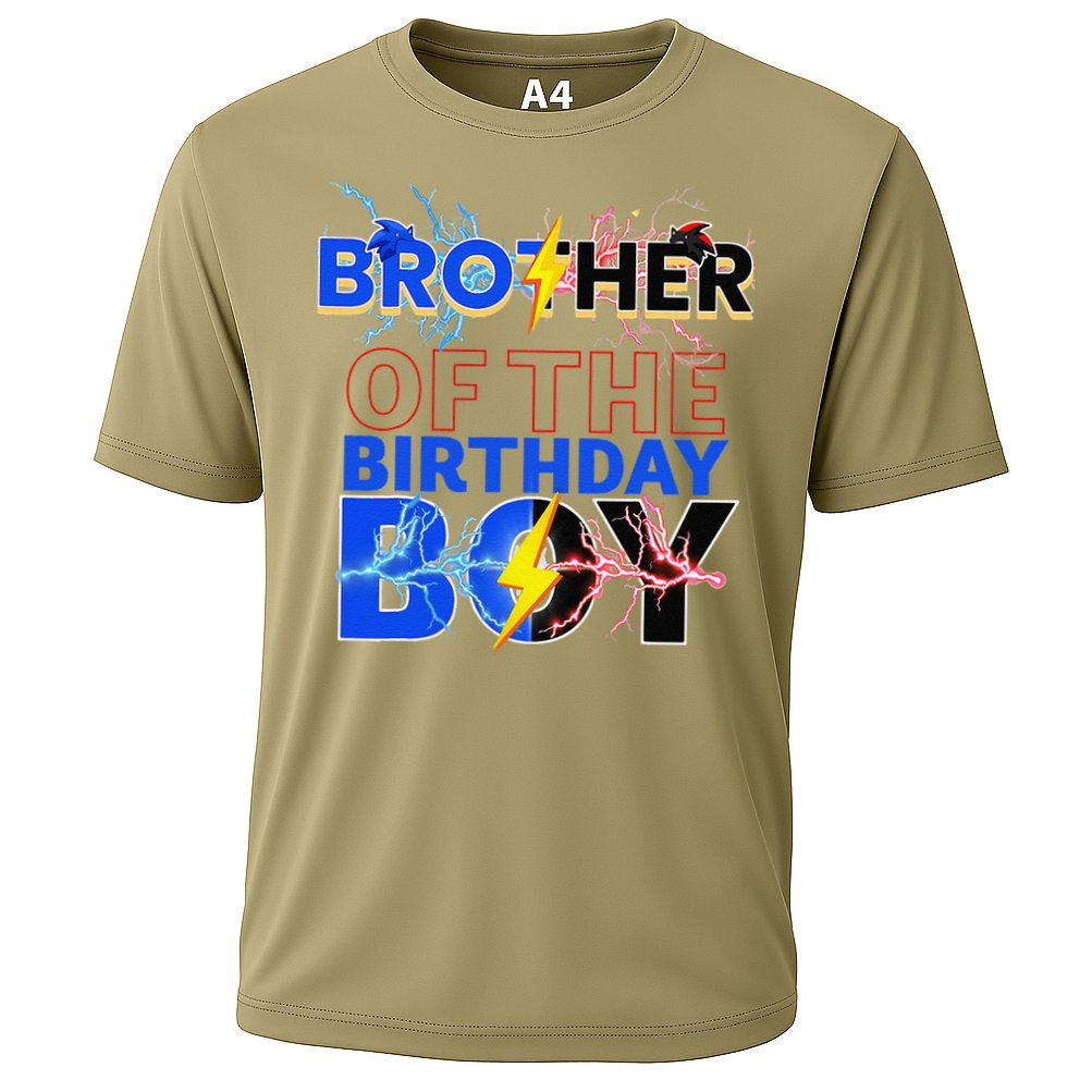 Brother Of The Birthday Hedgehog Family Party Decoration Performance Shirt