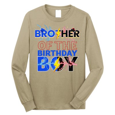 Brother Of The Birthday Hedgehog Family Party Decoration Long Sleeve Shirt