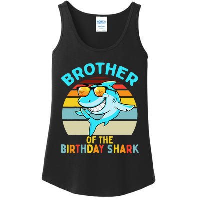 Brother of the Shark Birthday Matching Family Ladies Essential Tank