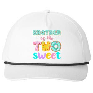 Brother Of The Two Sweet Donut Birthday Family Theme Snapback Five-Panel Rope Hat