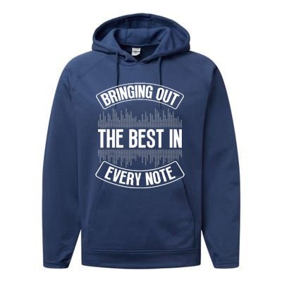 Bringing Out The Best In Every Note Sound Engineer Performance Fleece Hoodie