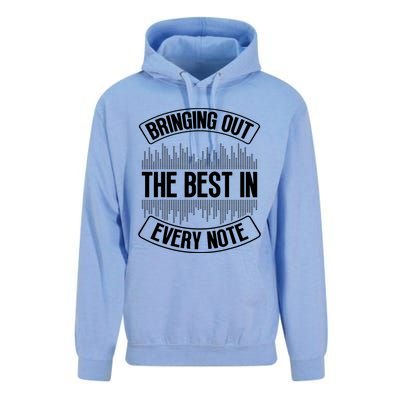 Bringing Out The Best In Every Note Sound Engineer Unisex Surf Hoodie