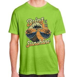 Bring On The Sunshine Summer Sun Beach Waves Gift Adult ChromaSoft Performance T-Shirt