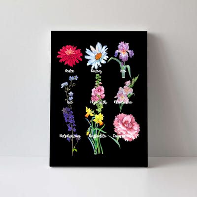 Botanical Floral Flowers Canvas