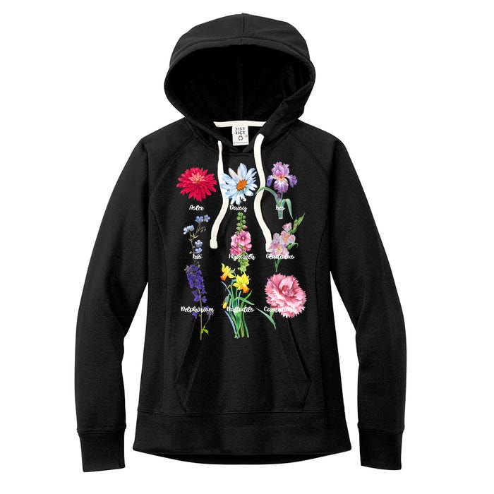 Botanical Floral Flowers Women's Fleece Hoodie