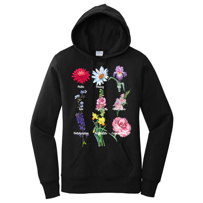 Botanical Floral Flowers Women's Pullover Hoodie