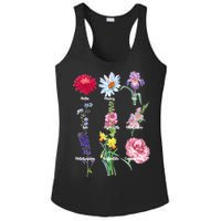 Botanical Floral Flowers Ladies PosiCharge Competitor Racerback Tank